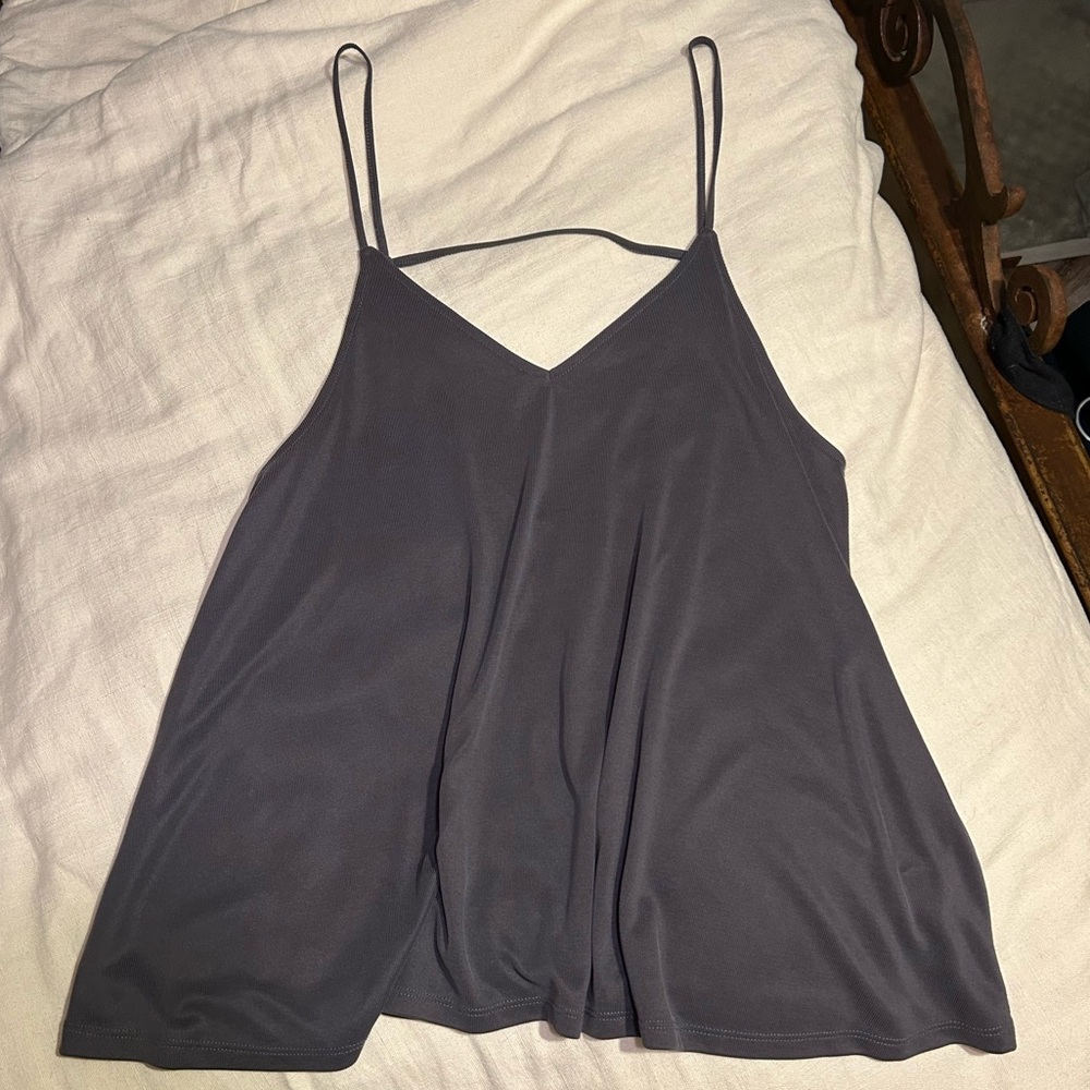 UO Charcoal Gray Spaghetti Strap Top